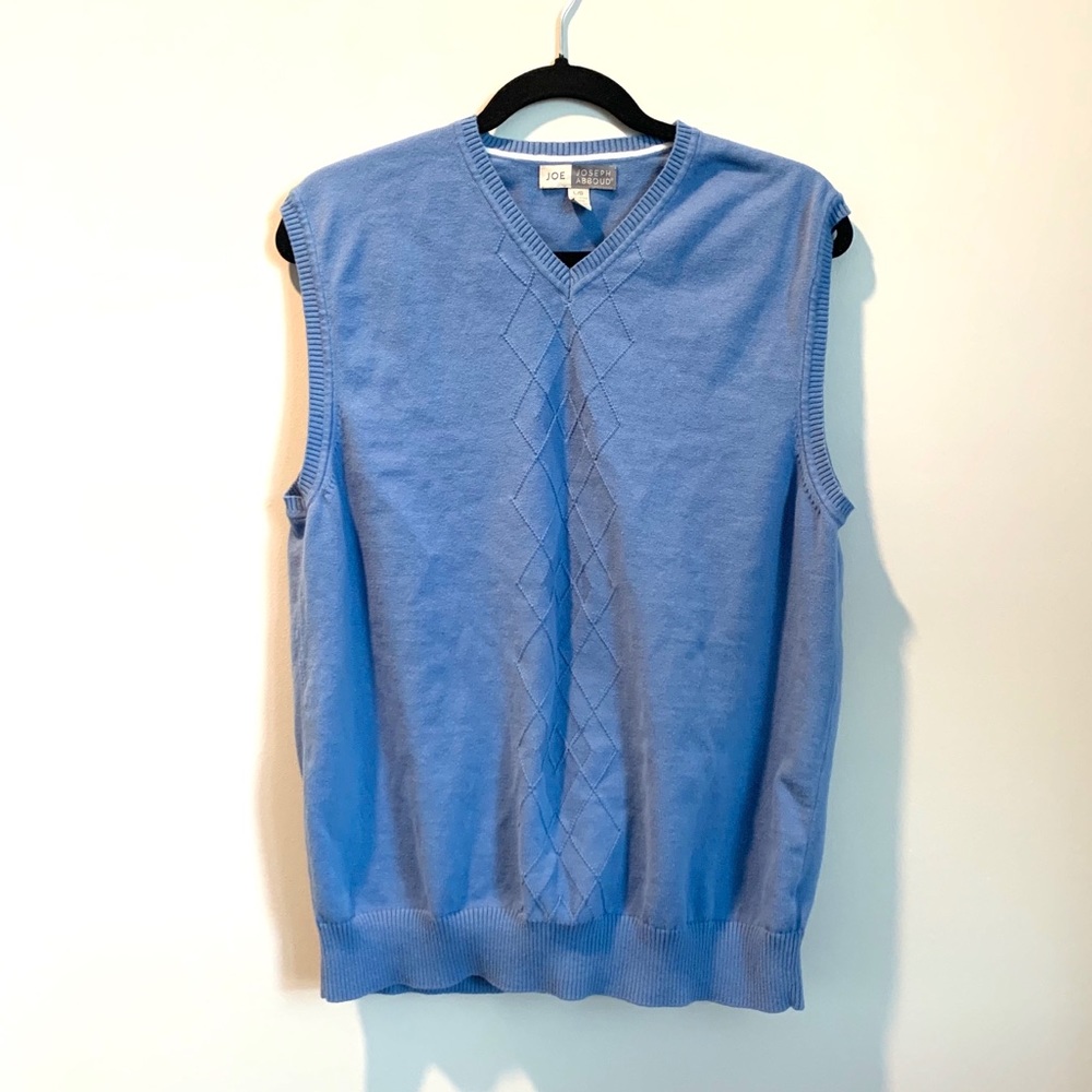V Neck Sweater Vest Argyle Pattern Men’s Size Large
